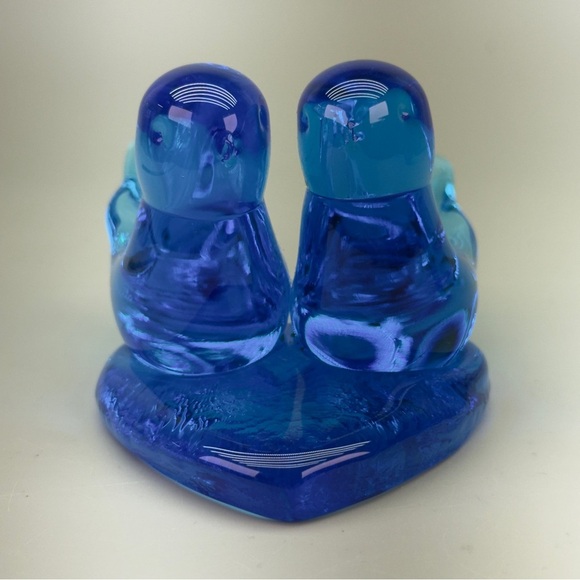 Handblown Signed Leo Ward 1994 
Cobalt Blue Bluebird of Happiness - Picture 4 of 9